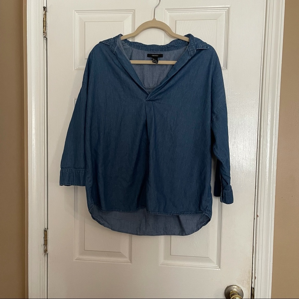Forever 21 Jean Style Shirt